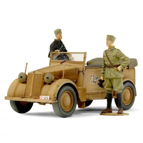   Tamiya Italian/German Fiat 508CM "Coloniale" Staff Car (300037014) katonai jármű makett