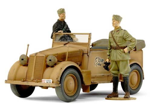 Tamiya Italian/German Fiat 508CM "Coloniale" Staff Car (300037014) katonai jármű makett