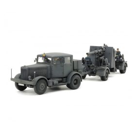   Tamiya German Heavy Tractor SS-100 88mm Gun Flak37 1/48 (300037027) katonai makett