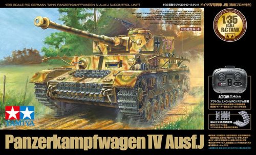 Tamiya German Panzerkampfwagen IV Ausf. J w/Control Unit (300048218) harckocsi makett