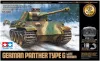 Tamiya German Panther Type G Late Version (w/Control Unit) (300048219) harckocsi makett