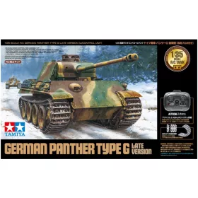   Tamiya German Panther Type G Late Version (w/Control Unit) (300048219) harckocsi makett