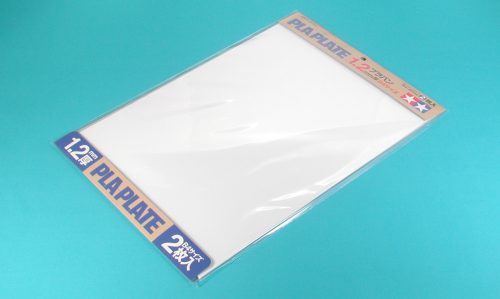 Tamiya Pla-plate 1.2 mm 364x257mm 2 pcs (300070125) - Műanyag lap, fehér