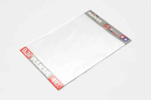 Tamiya PLA Paper 0.3 mm B4 (364 x 257 mm) 4pcs (300070191) - Műanyag lap, fehér