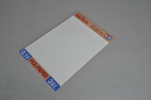 Tamiya PLA Paper 0.1 mm B4 (364 x 257 mm) 3 pcs (300070208) - Műanyag lap, fehér