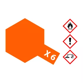   Tamiya X-6 Orange Gloss 23 ml (300081006) akril makett festék