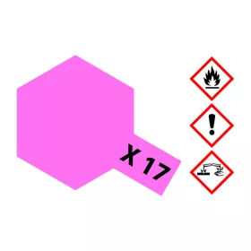 Tamiya X-17 Pink Gloss 23ml (300081017) akril makett festék