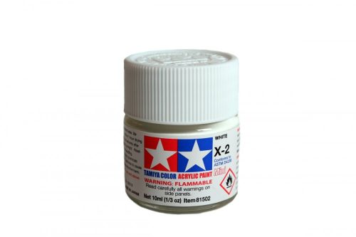 Tamiya X-2 White Gloss 10ml (300081502) akril makettfesték