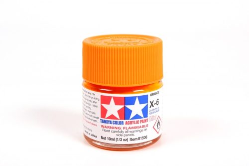 Tamiya X-6 Orange Gloss 10ml (300081506) akril makettfesték