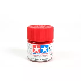   Tamiya X-7 Red Gloss 10ml Acrylic (300081507) akril makett festék