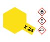Tamiya X-24 Clear Yellow Gloss 10ml (300081524) akril makettfesték