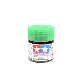   Tamiya X-25 Clear Green Gloss 10ml (300081525) akril makett festék