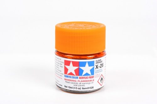 Tamiya X-26 Clear Orange Gloss 10ml (300081526) akril makettfesték