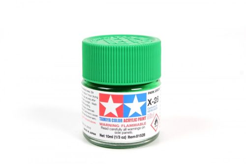 Tamiya X-28 Park Green Gloss 10ml (300081528) akril makettfesték