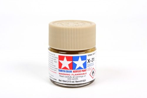 Tamiya X-31 Titanium Gold Gloss 10ml (300081531) akril makett festék