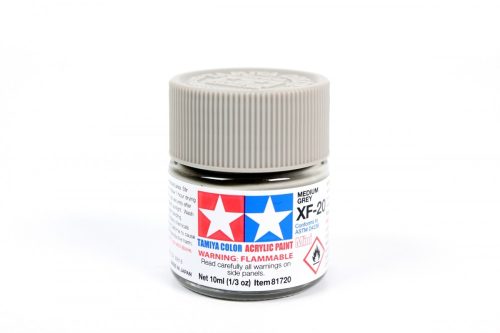 Tamiya XF-20 Flat Medium Grey 10ml (300081720) akril makettfesték