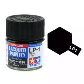   Tamiya LP-1 Black gloss 10ml (300082101) műgyanta alapú akril makett festék
