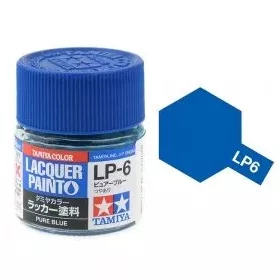   Tamiya LP-6 Pure Blue gloss 10ml (300082106) műgyanta alapú makett festék