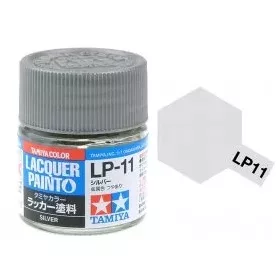   Tamiya LP-11 Silver gloss 10ml (300082111) műgyanta alapú makett festék