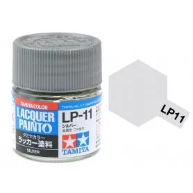 Tamiya LP-11 Silver gloss 10ml (300082111) műgyanta alapú makett festék