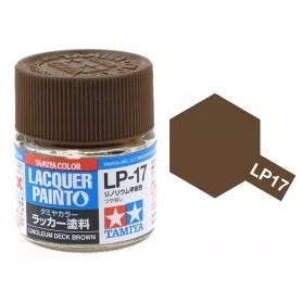 Tamiya LP-17 Linoleum Deck Brown 10ml (300082117) műgyanta alapú makett festék