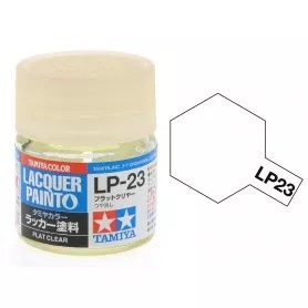 Tamiya LP-23 Flat Clear 10ml (300082123) műgyanta alapú lakk makett festék