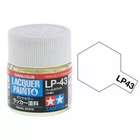  Tamiya LP-43 Pearl White gloss 10ml (300082143) műgyanta alapú makett festék