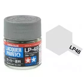   Tamiya LP-48 Sparkling Silver gloss 10ml (300082148) műgyanta alapú makett festék