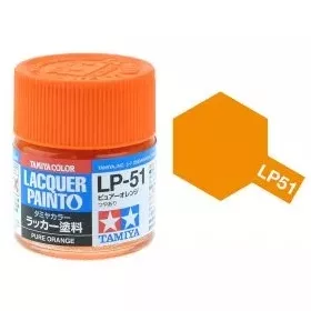   Tamiya LP-51 Pure Orange gloss 10ml (300082151) műgyanta alapú makett festék