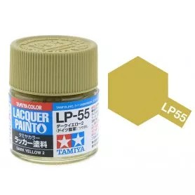 Tamiya LP-55 Dark Yellow 2 Flat 10ml (300082155) műgyanta alapú makettfesték