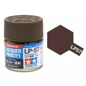   Tamiya LP-57 Red Brown 2 Flat 10ml (300082157) műgyanta alapú makett festék