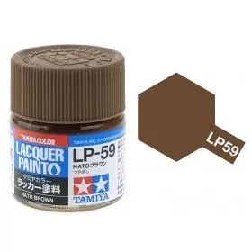   Tamiya LP-59 NATO Brown Flat 10ml (300082159) műgyanta alapú makett festék