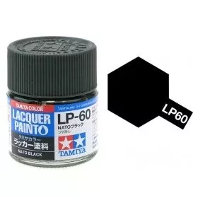  Tamiya LP-60 NATO Black Flat 10ml (300082160) műgyanta alapú makett festék