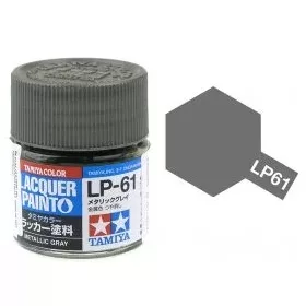   Tamiya LP-61 Metallic Gray Flat 10ml (300082161) műgyanta alapú makett festék