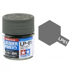 Tamiya LP-61 Metallic Gray Flat 10ml (300082161) műgyanta alapú makett festék