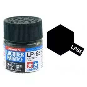   Tamiya LP-65 Rubber Black Flat 10 ml (300082165) műgyanta alapú makett festék