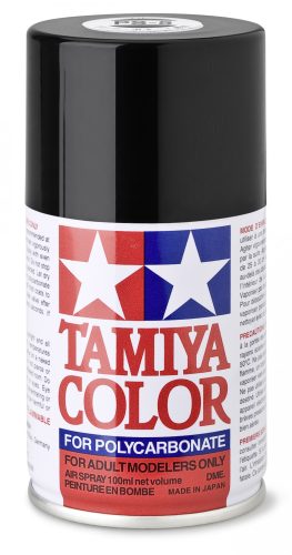 Tamiya PS-5 Black Polycarbonate Spray 100ml (300086005) festékspray R/C karosszériához