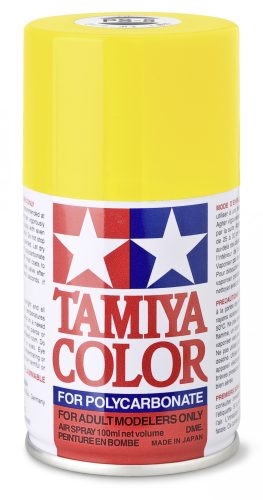 Tamiya PS-6 Yellow Polycarbonate Spray 100ml (300086006) festékspray R/C karosszériához