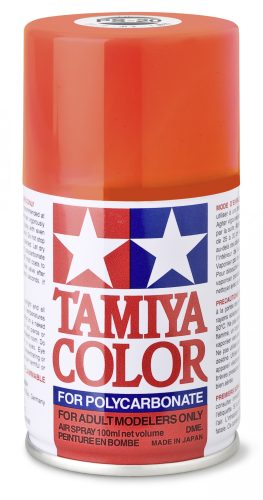 Tamiya PS-20 Fluorescent Red Polycarbonate Spray 100ml (300086020) festékspray R/C karosszériához