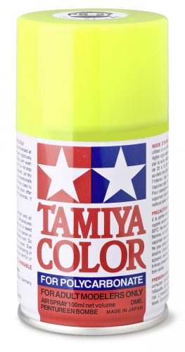 Tamiya PS-27 Fluorescent Yellow Polycarbonate 100ml (300086027) festékspray R/C karosszériához