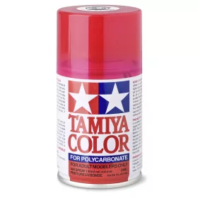   Tamiya PS-37 Translucent Red Polycarbonate Spray 100ml (300086037) festékspray R/C karosszériához