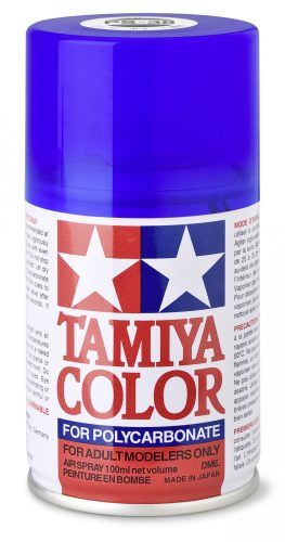 Tamiya PS-38 Translucent Blue Polycarbonate Spray 100ml (300086038) festékspray R/C karosszériához