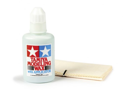 Tamiya Modeling Wax with Applicator, 30 ml (300087036) - Folyékony modellwax, kendővel
