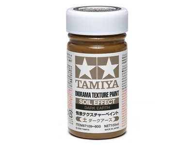 Tamiya Diorama Texture Paint (Soil Effect, Dark Earth) 100ml (300087109) - Textúra festék