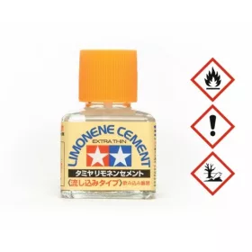   Tamiya Limone Extra Thin Cement, ecsetes makettragasztó, citromos, 20 ml