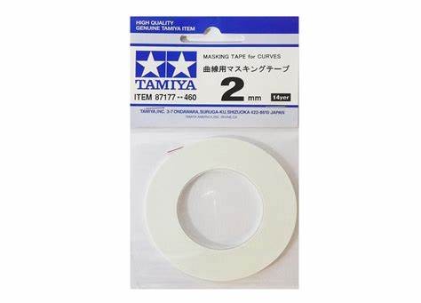 Tamiya Masking Tape 2mm/20m (300087177) - Maszkolószalag ívekhez