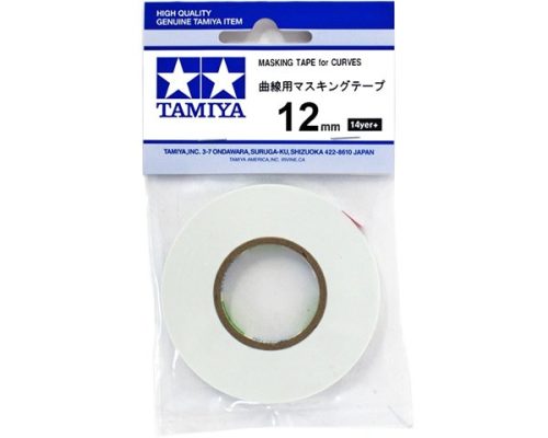 Tamiya Masking Tape for Curves 12mm/20m (300087184) - Maszkolószalag ívekhez