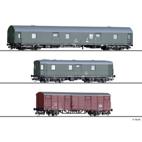   Tillig 1005 Postakocsi-készlet, 3-részes Deutschen Post (E4) (TT)