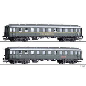   Tillig 1010 Személykocsi-pár, négytengelyes sebesvonati DER-Ferienexpress 2, DB (E3) (TT)