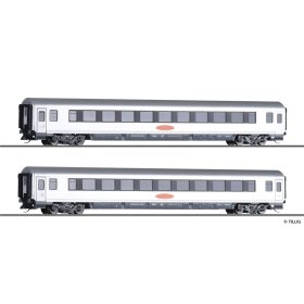   Tillig 1024 Személykocsi-pár, 2 db négytengelyes személykocsi, Metropolitan 3, DB-AG (E5) (TT)